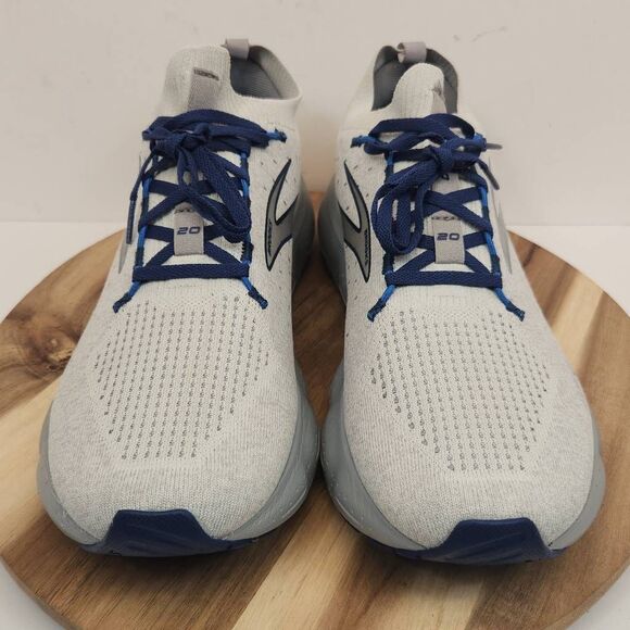 Brooks Mens Glycerin StealthFit 20 Running Shoes Gray Blue Size 11.5 - Picture 2 of 12